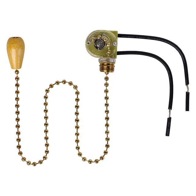 выключатель сонетка SMARTBUY с цепочкой для бра 270мм золото