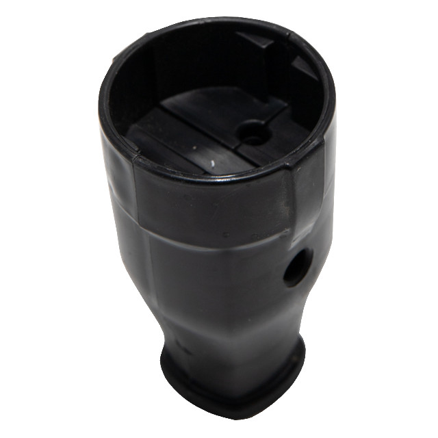 гнездо штепсельное РЕАЛЬНАЯ ЭЛЕКТРИКА РП16-001 б/з черный